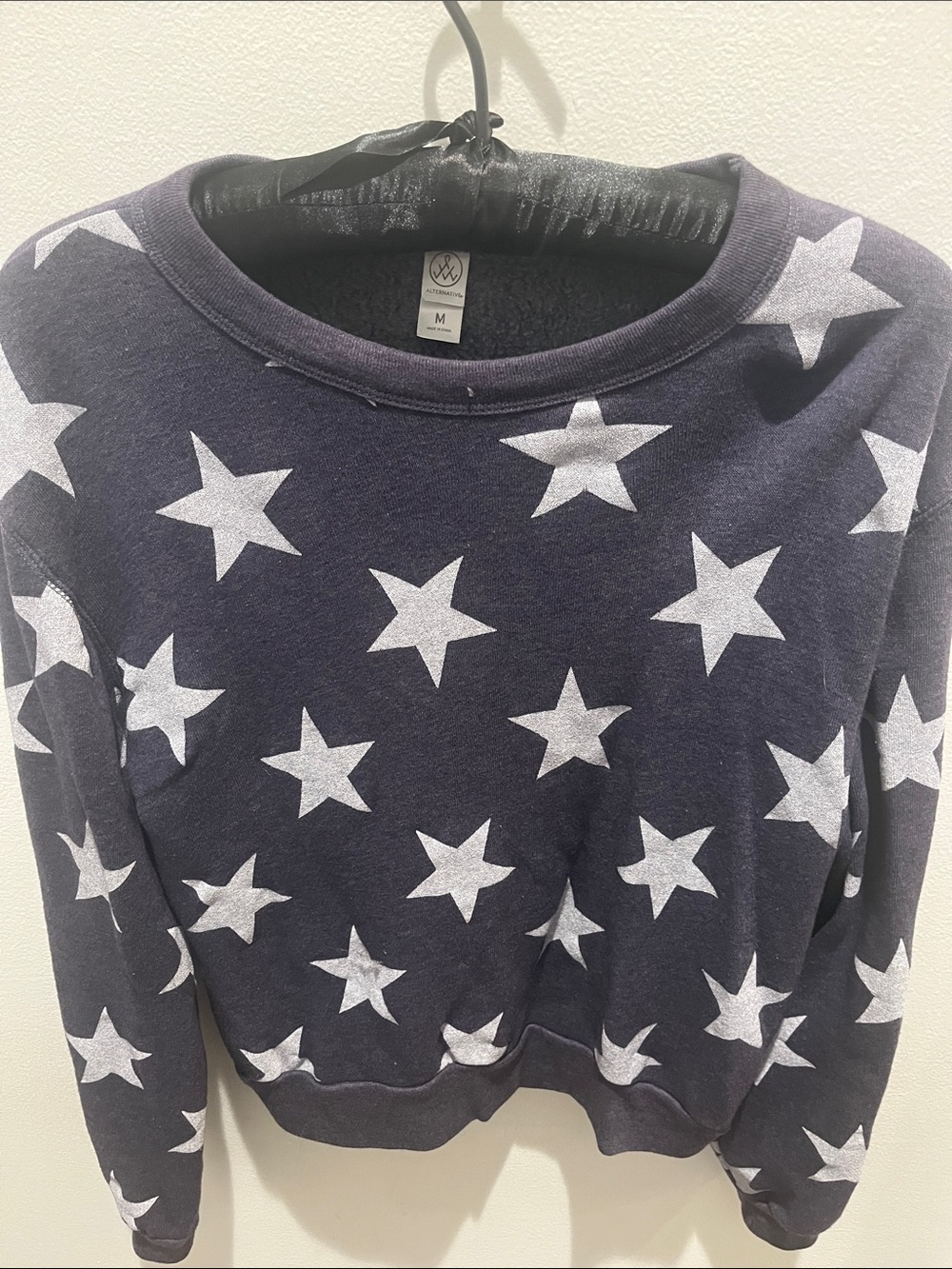Alternative Navy Sweatshirt with White Star Motif